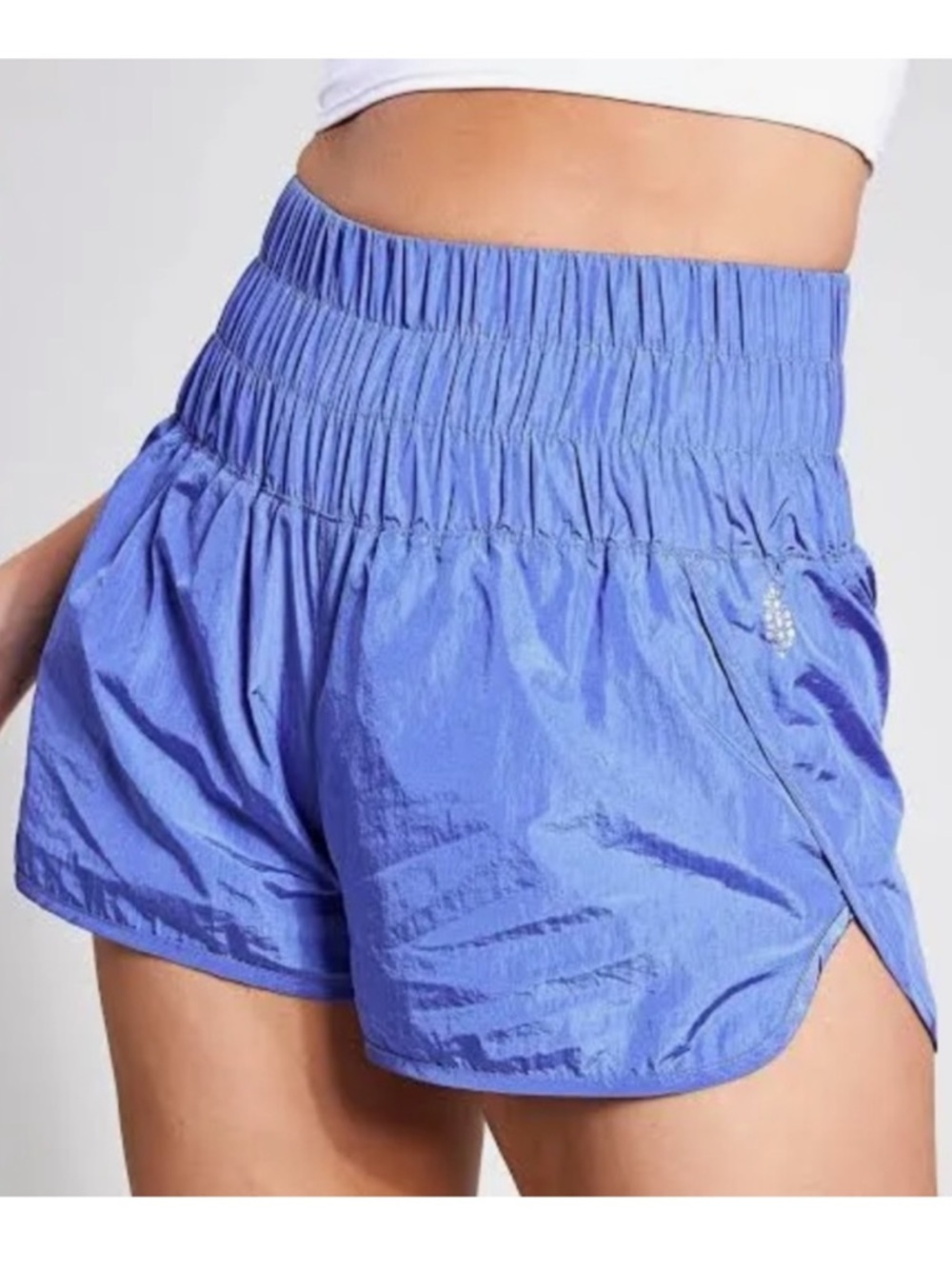 Free People Movement The Way Home Shorts in electric cobalt blue Size S